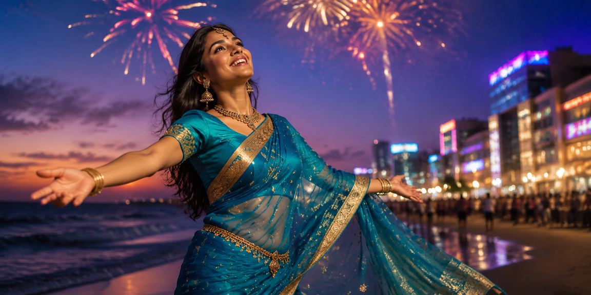 Hands holding Bollywood style coins jackpot reward